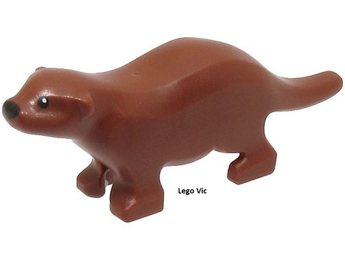 Lego 67631pb01 otter reddish - lego,