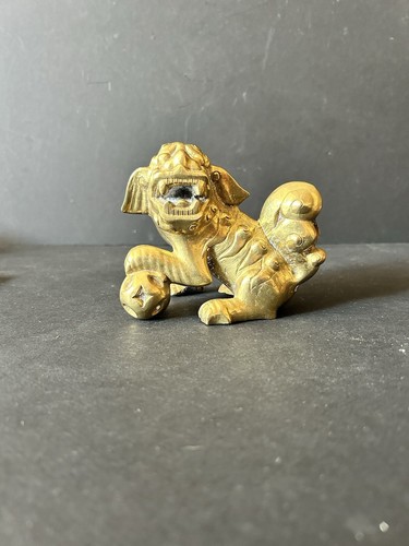 Bronze doré chien - bronze,