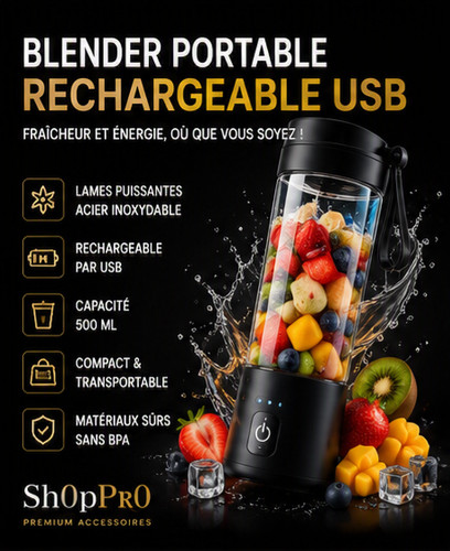 Blender portable rechargeable - blender,