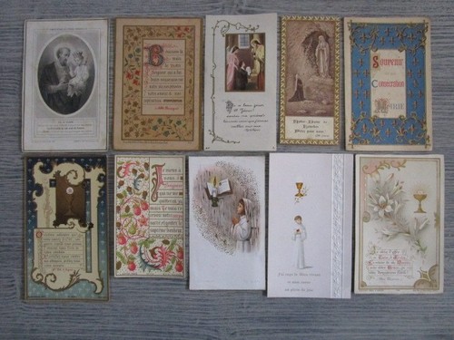 Lot images pieuses - de, 10