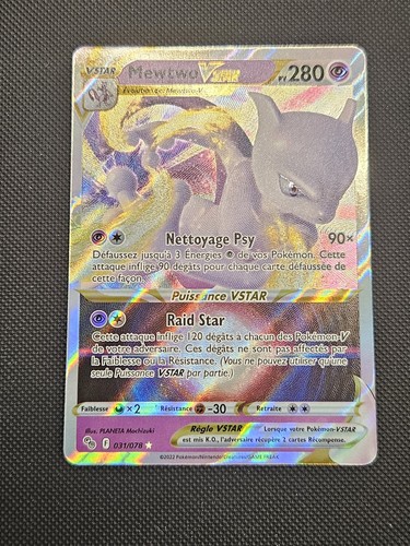 Carte pokémon mewtwo vstar - pokémon,