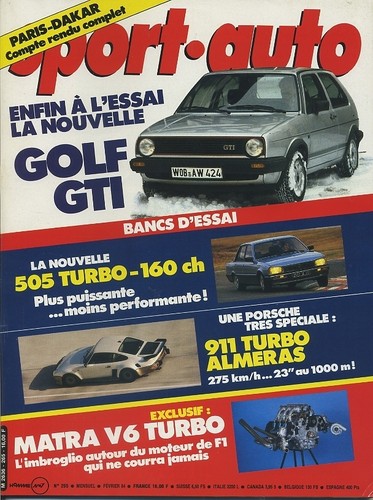 Sport auto 265 1984 - auto, n°265