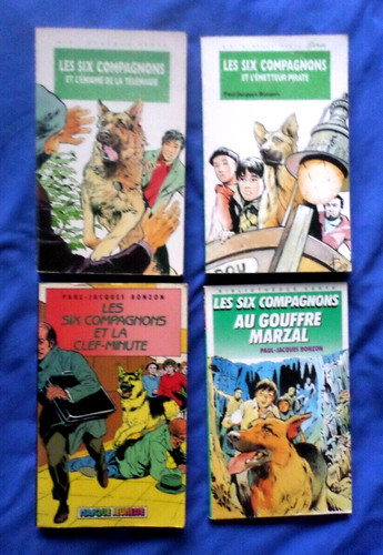 Lot livres les six - de,