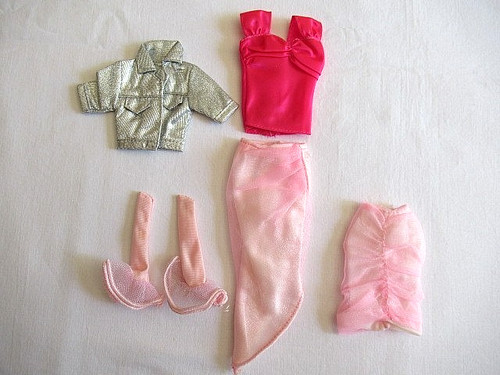 Barbie jupes haut gants - barbie, jupes,