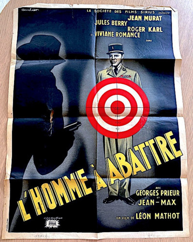 Litho ciné homme abattre - homme, à