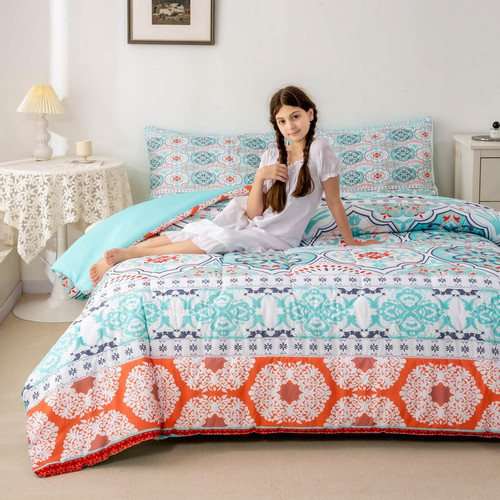 Feelyou aqua twin bedding set - feelyou,