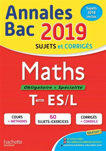 Annales bac 2019 maths tles - annales,