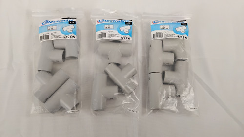 Lot tés pour - pour, tube