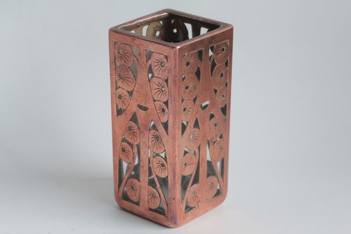 Vase verre cuivre - , art