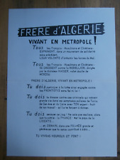 PROPAGANDE GUERRE D'ALGERIE /