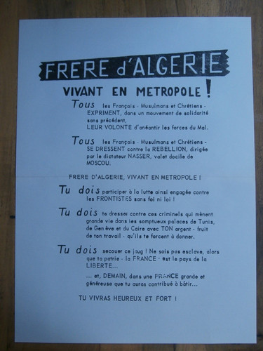 Propagande guerre algerie - propagande, /
