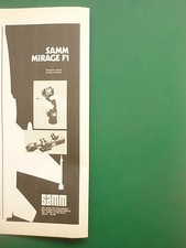 12/1974 PUB SAMM ISSY-LES-MOULINEAUX POIGNEE PILOTE MIRAGE F1 ELECTRO-POMPE AD