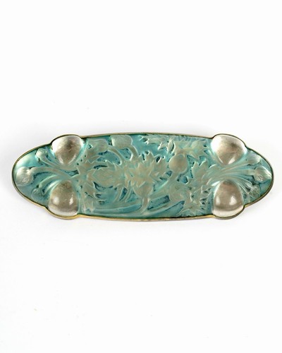 Broche cabochons bluets verre - broche,