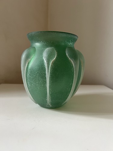 Vase pâte verre vert - pâte,