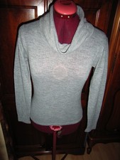 sous pull gris chiné col avaloir BAF T38