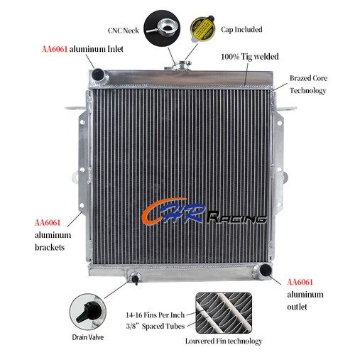 2row aluminum radiator - 2row,