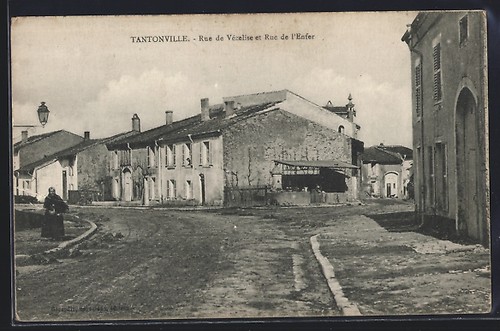 Cpa tantonville rue de - cpa,