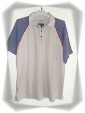 A - Polo Fantaisie Gris Bleu Rouge  Oliphil Taille M