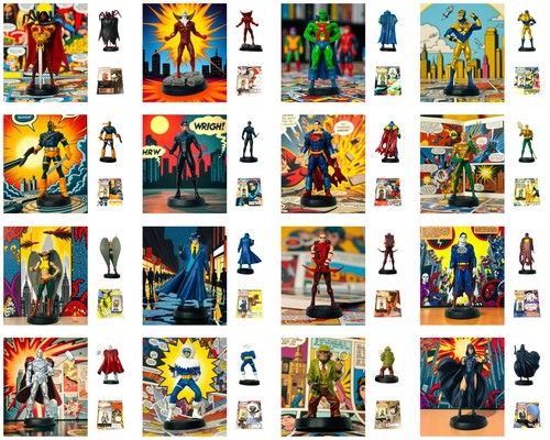Figurine collection en - de,