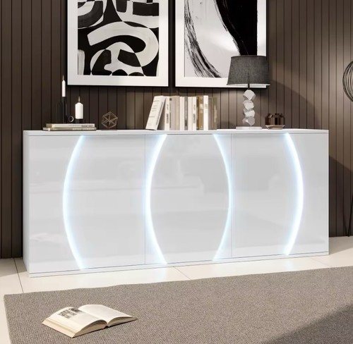 Buffet allemand moderne blanc - buffet,