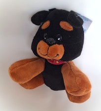 Peluche Chien Chiot Rottweiler