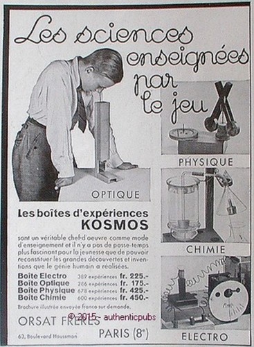 Publicite kosmos boite jeu - , de