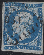 PAR-32-1-3: Paris losange DS1 bâton sur n°14B cote 6€