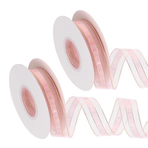 2pcs ruban organza - 2pcs, 1x25