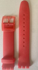 Bracelet Swatch Plastique Rouge 19 mm Neuf 