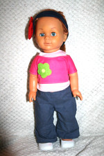 Jolie poupée ancienne FALCA 39 cm chanteuse et marcheuse