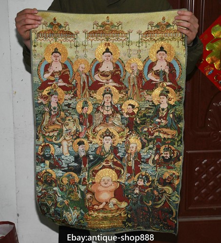 Old tibet cloth - cloth, kwan-yin