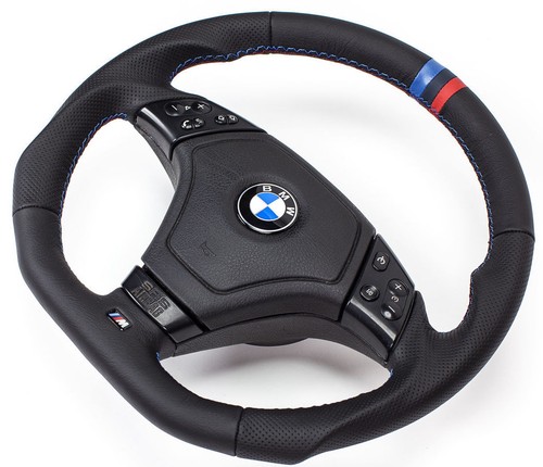 Volant cuir plat - en,