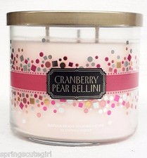Bath & Body Works CRANBERRY PEAR BELLINI 3-Wick 14.5 oz Candle
