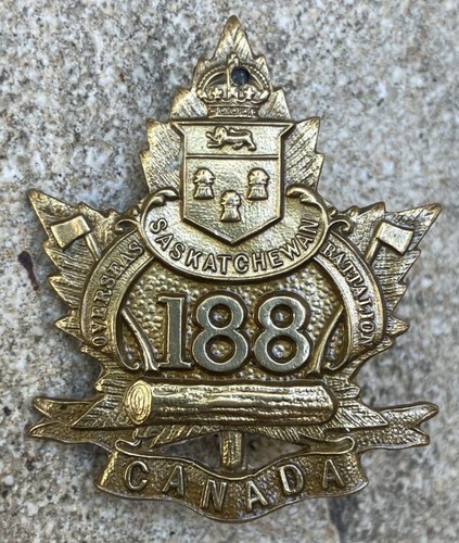 Cap badge canada ww1 188th - cap, "188th