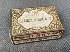 Boite plumes encre BLANZY POURE - HENRY'S  N° 620 bis écriture calligraphie