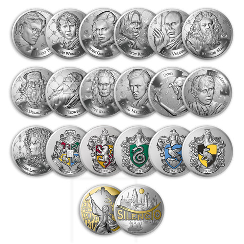 Médaille saga harry potter - saga,