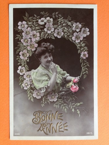 Cpa fantaisie bonne année - cpa,