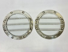 Ancienne trappe de hublot marine en aluminium avec cage - lot de 2 décor de r...