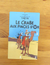 TINTIN-4 CARTE TELEPHONIQUE-CRABE PINCES OR-500 EXEMPLAIRES-SETCALL-2002-HERGE-P