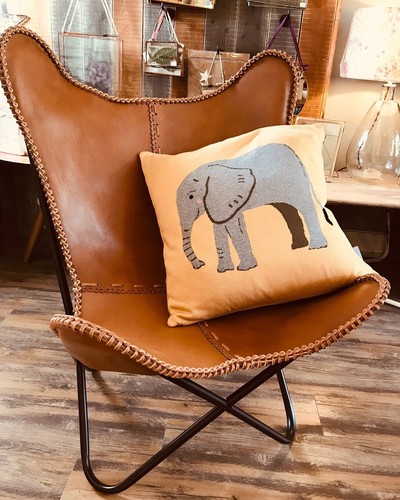 Fauteuil papillon cuir - fauteuil,