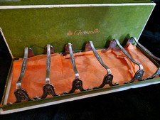 Set de 6 porte-couteaux Christofle « Rubans Croisés » – métal argenté