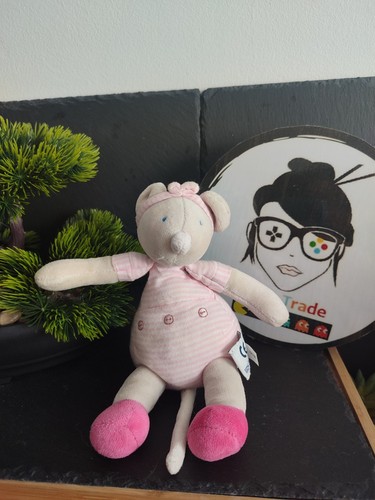 Doudou souris moulin - roty, lila