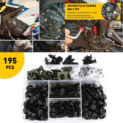 Usa black motorcycle bolts - usa,