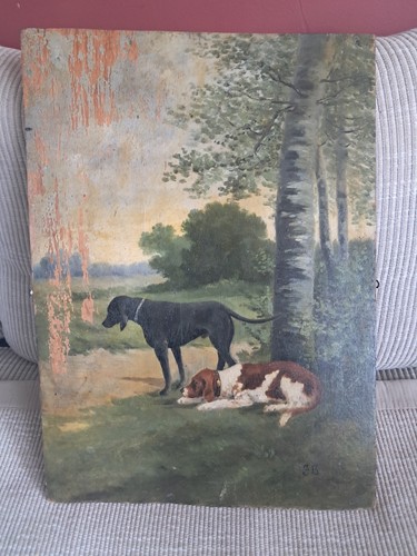 Tableau ancien huile - tableau, l'huile