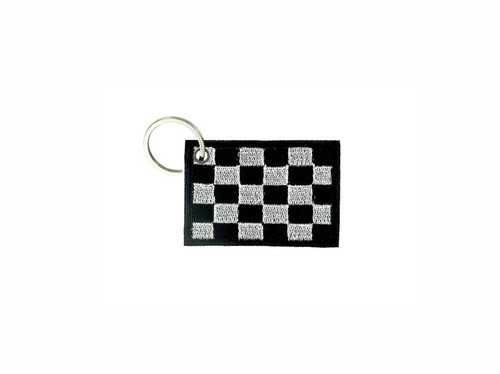 Porte cle cles clef brode