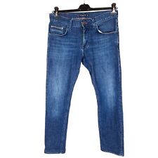Jean homme TOMMY HILFIGER taille W32 L28 coupe régulière bleu zip mouche droi...