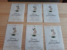 lot 6 x étiquettes vin