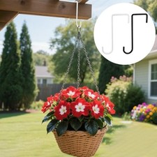 Lot de 8 crochets de patio à suspendre pour mangeoires à oiseaux plantes et ja