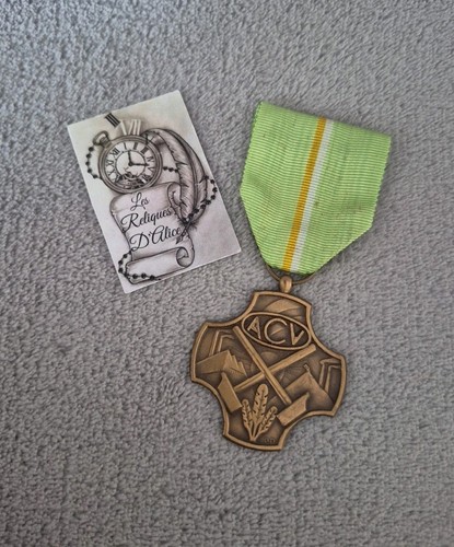 Médaille belge travail acv - travail,