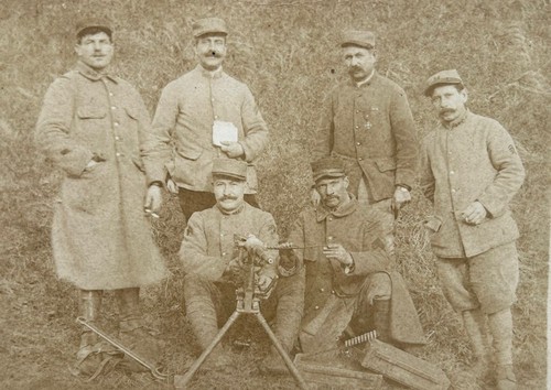 Photo poilu mitrailleuse - poilu,